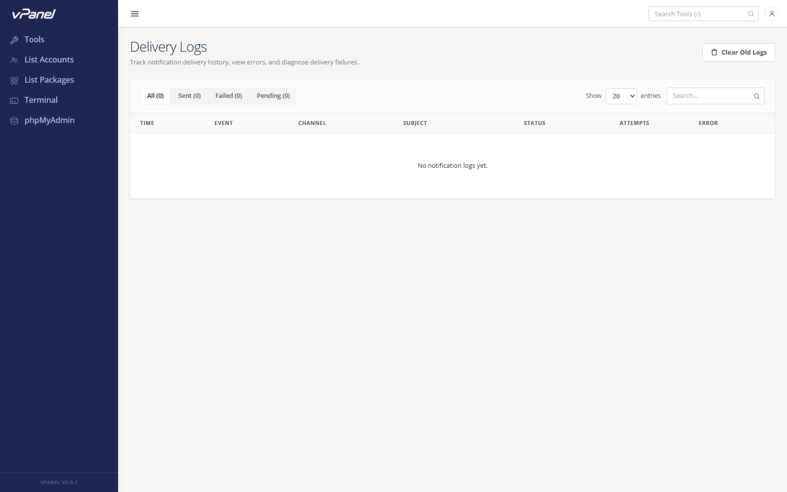 Trang Notification Logs
