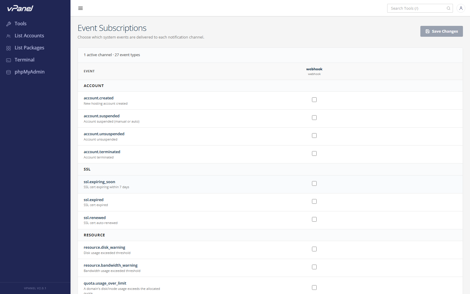 Trang Subscriptions