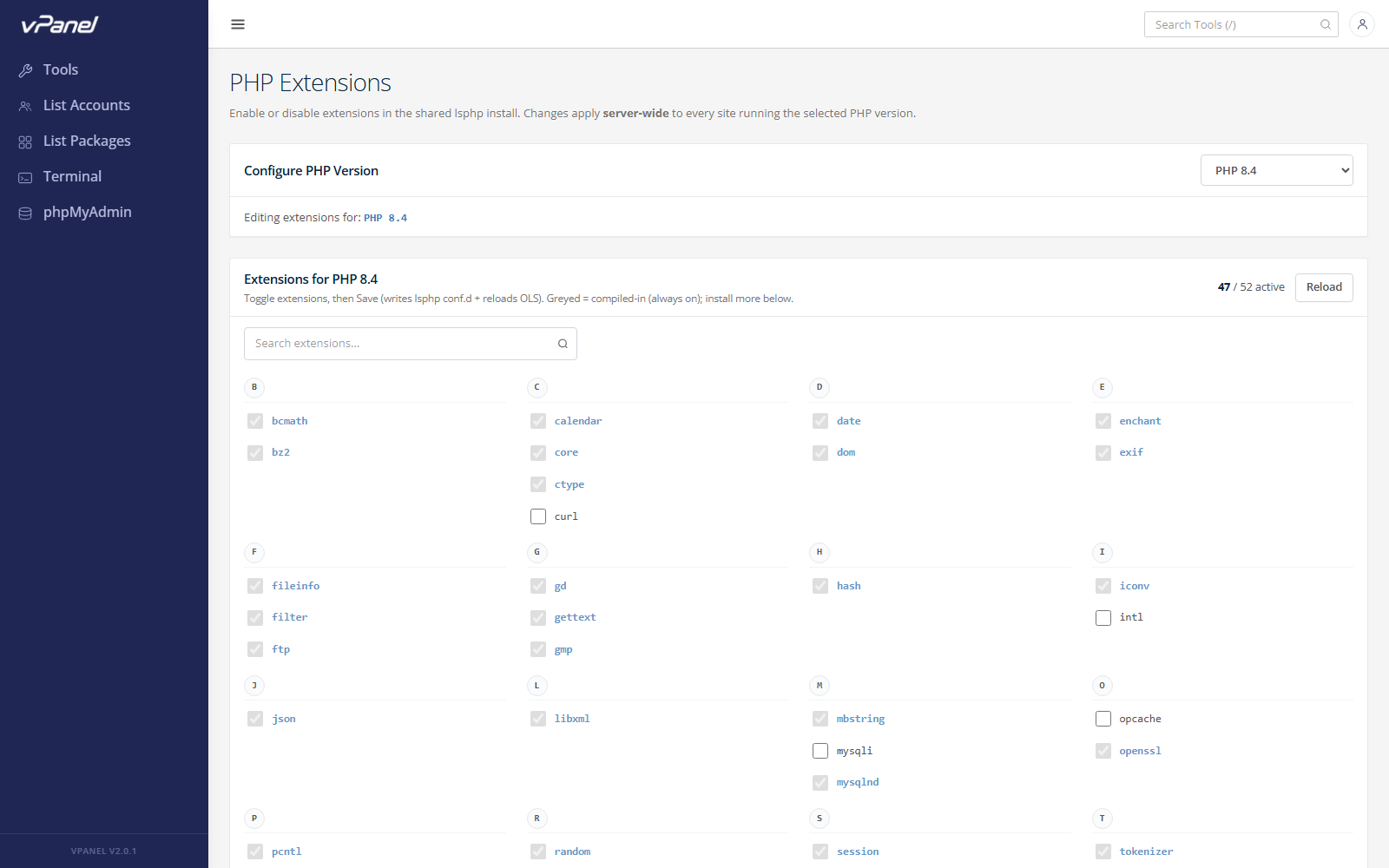 PHP Extensions