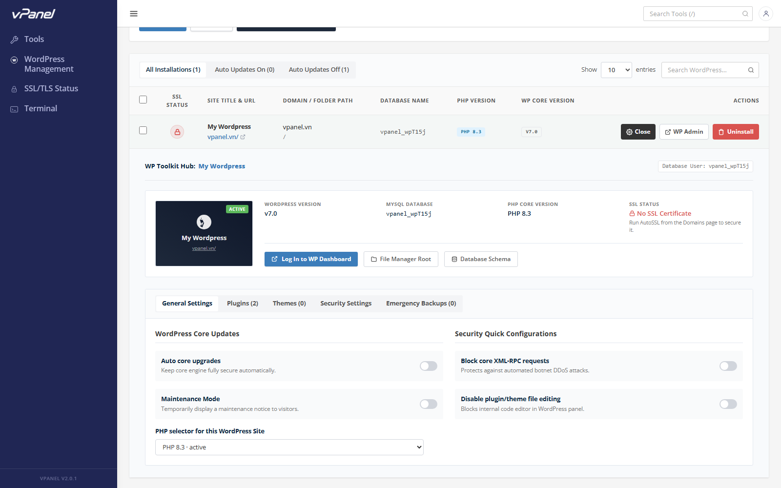 WP Toolkit Hub