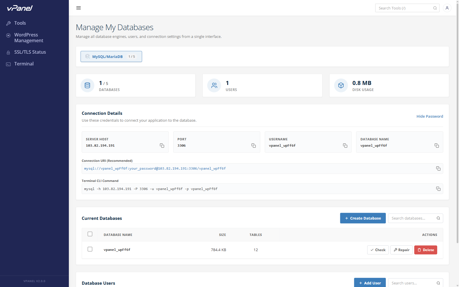 Database Management