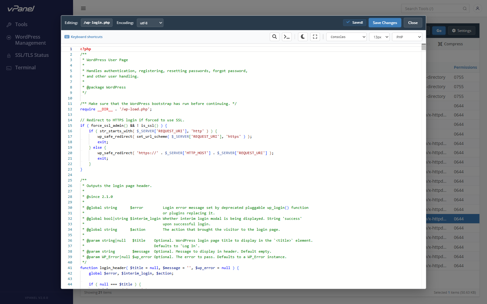 Built-in Code Editor