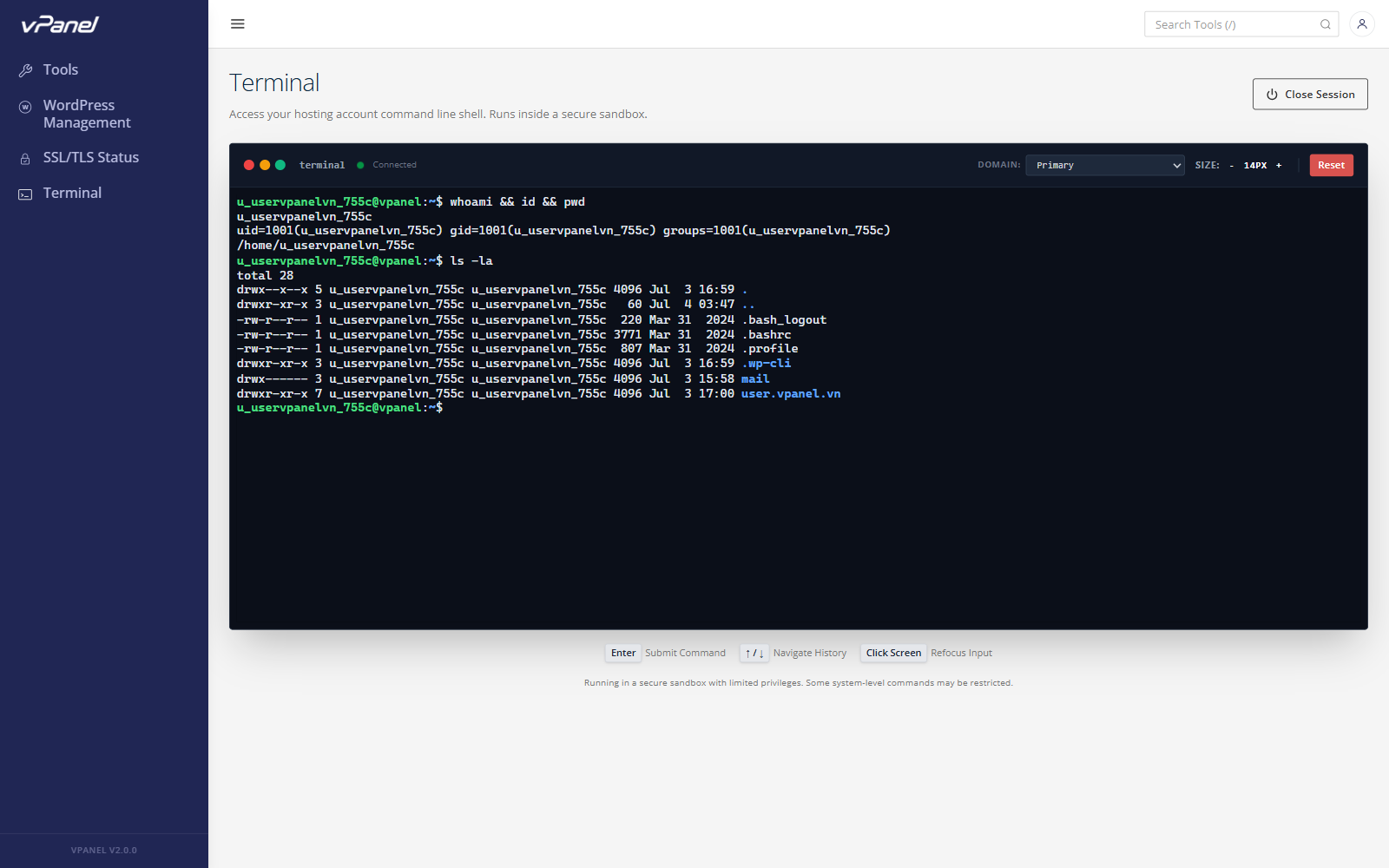 Isolated Terminal